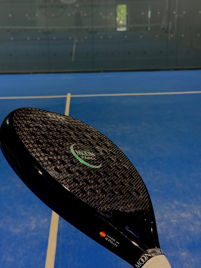 Lunar racket close-up detail